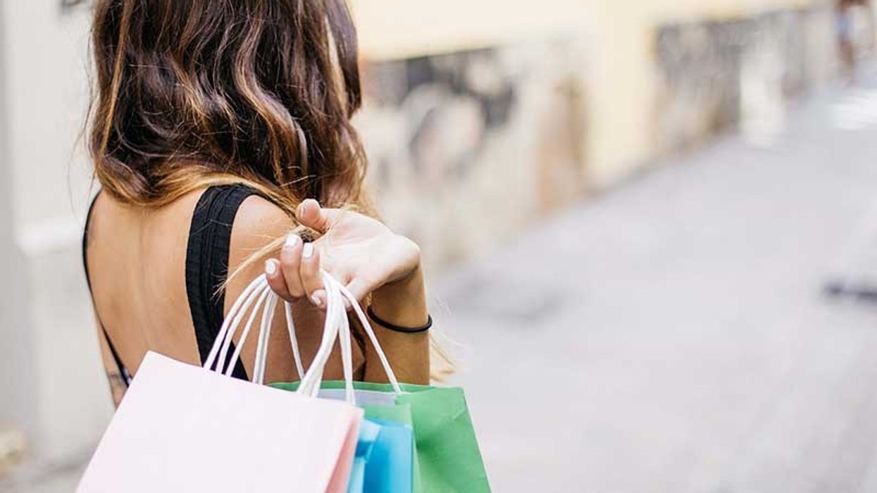 woman shopping retail
