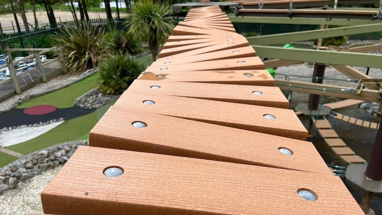 wonky bridge element high ropes course national water centre