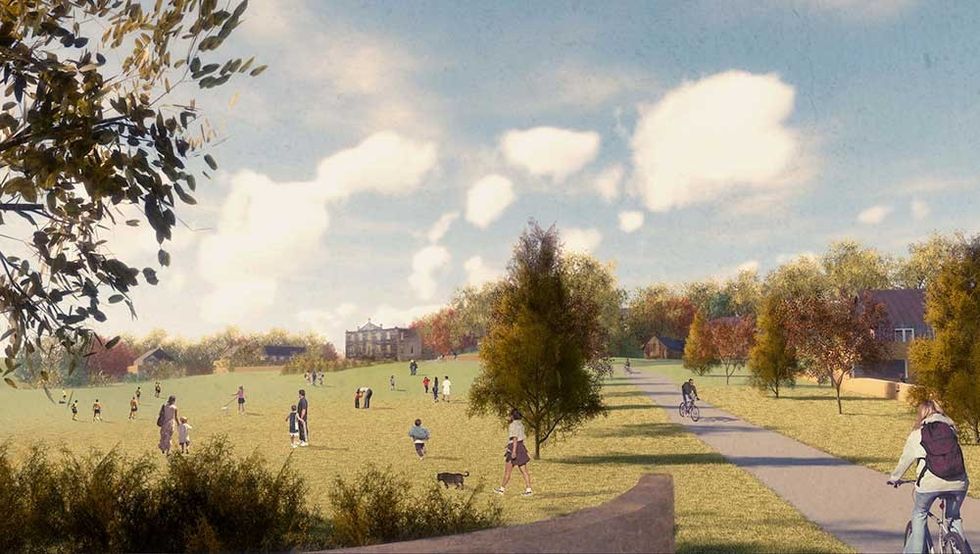 Woodbank evening light flamingo land