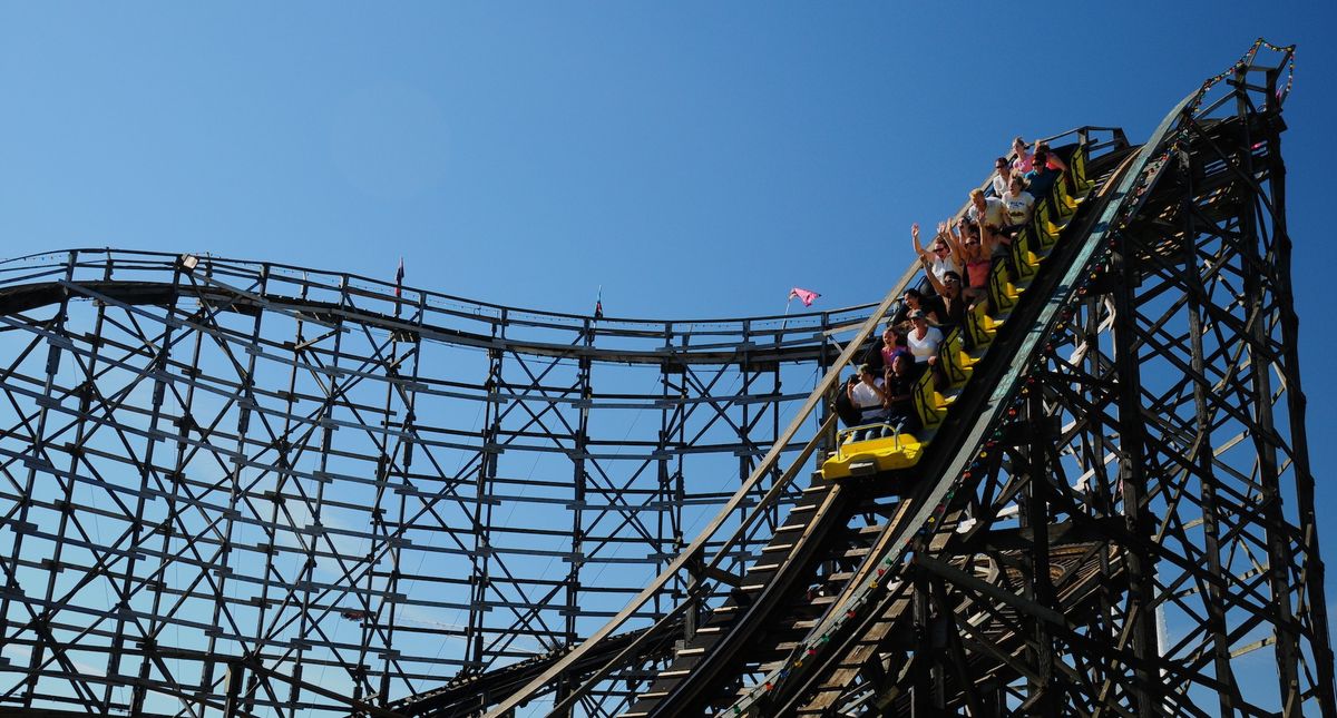 Wooden coaster at Playland