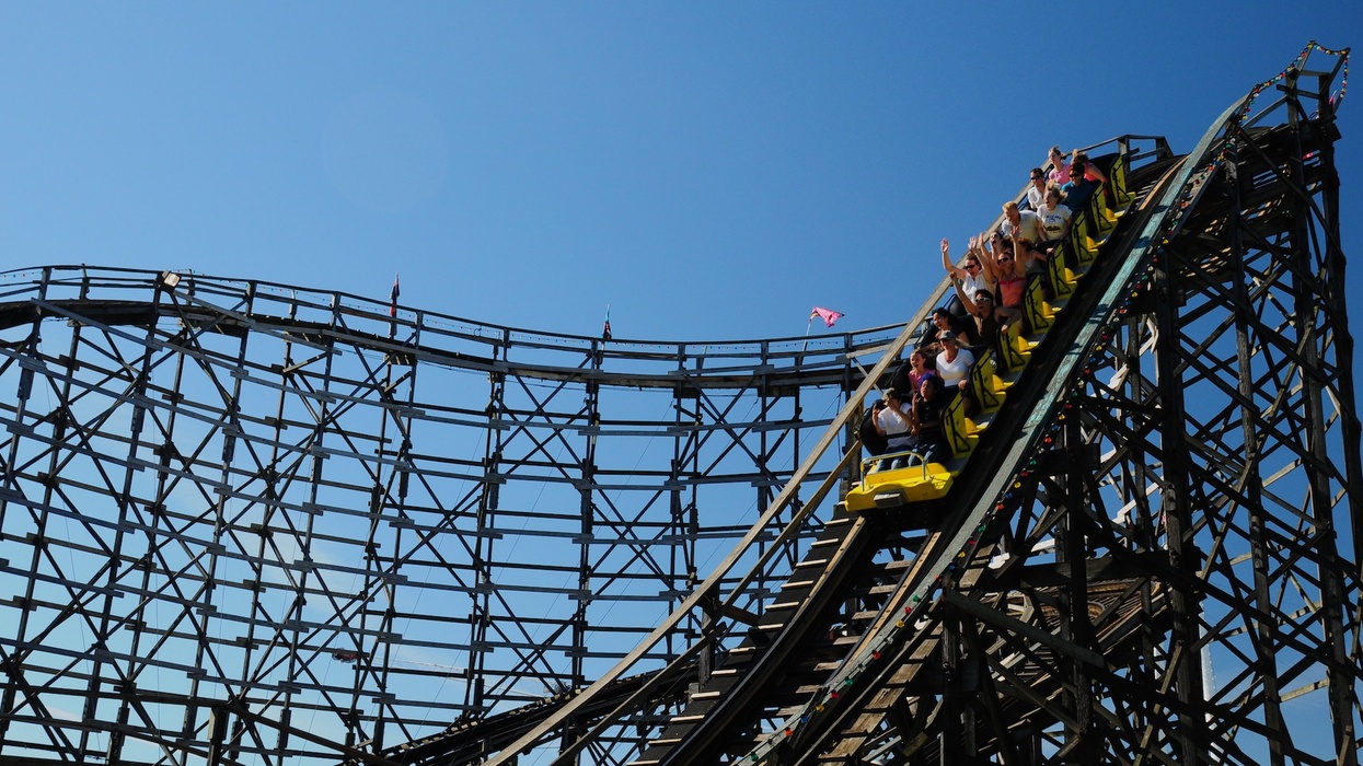 Wooden coaster at Playland