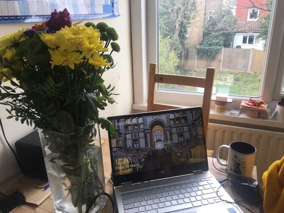 working from home