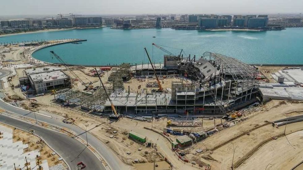 Yas Bay Arena under construction