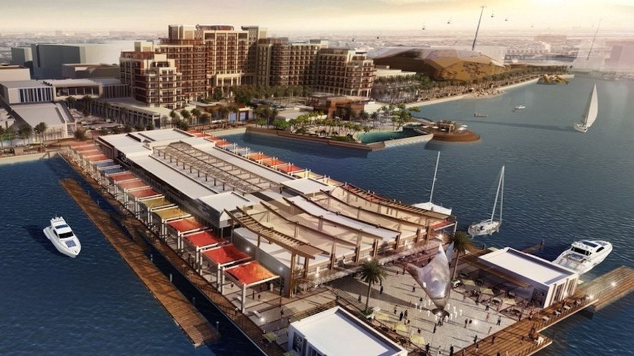 Yas island Bay Pier Island Miral