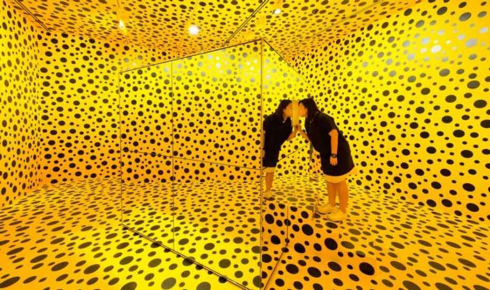 Yayoi Kusama. Spirits Pumpkins Descended into Heavens at Museum Macan indonesia