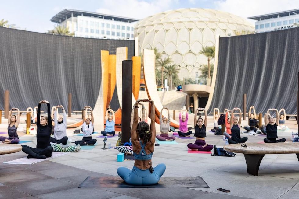 Yoga the Water Feature