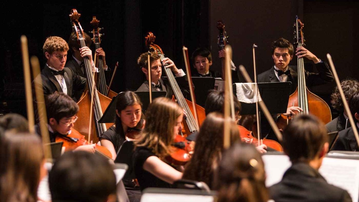 young musicians perform with the Asia American Symphony Association AASA