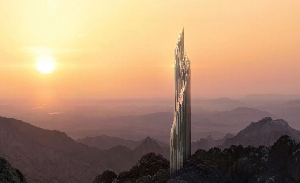 zaha hadid skyscraper neom trojena