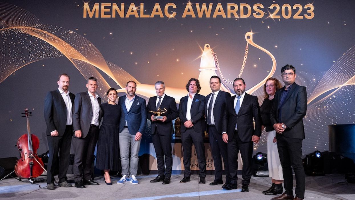 Zamperla Group receiving MENALAC HALL OF FAME award for Alberto Zamperla