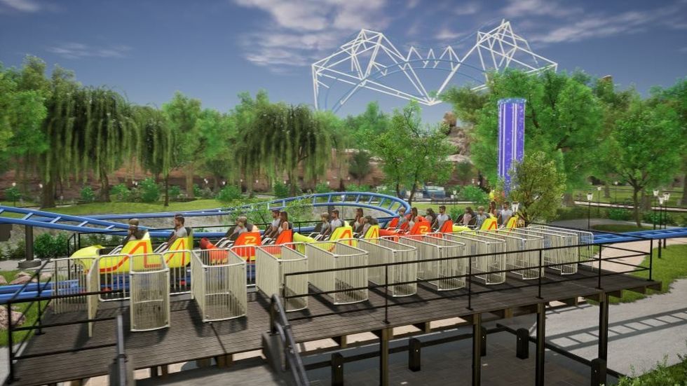 Zamperla Junior Shuttle Coaster station