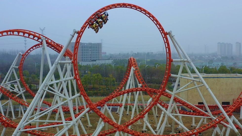 Zamperla OCT Yangzhou Fancy City Canal Peak Roller Coaster