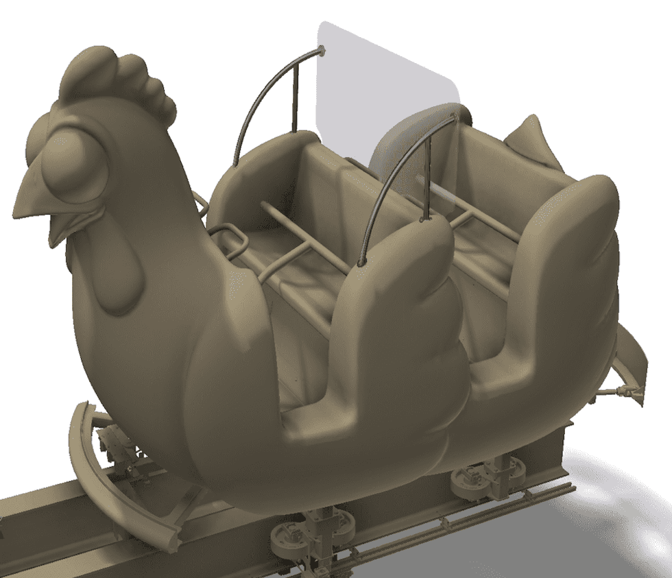 Zamperla plexiglass barriers