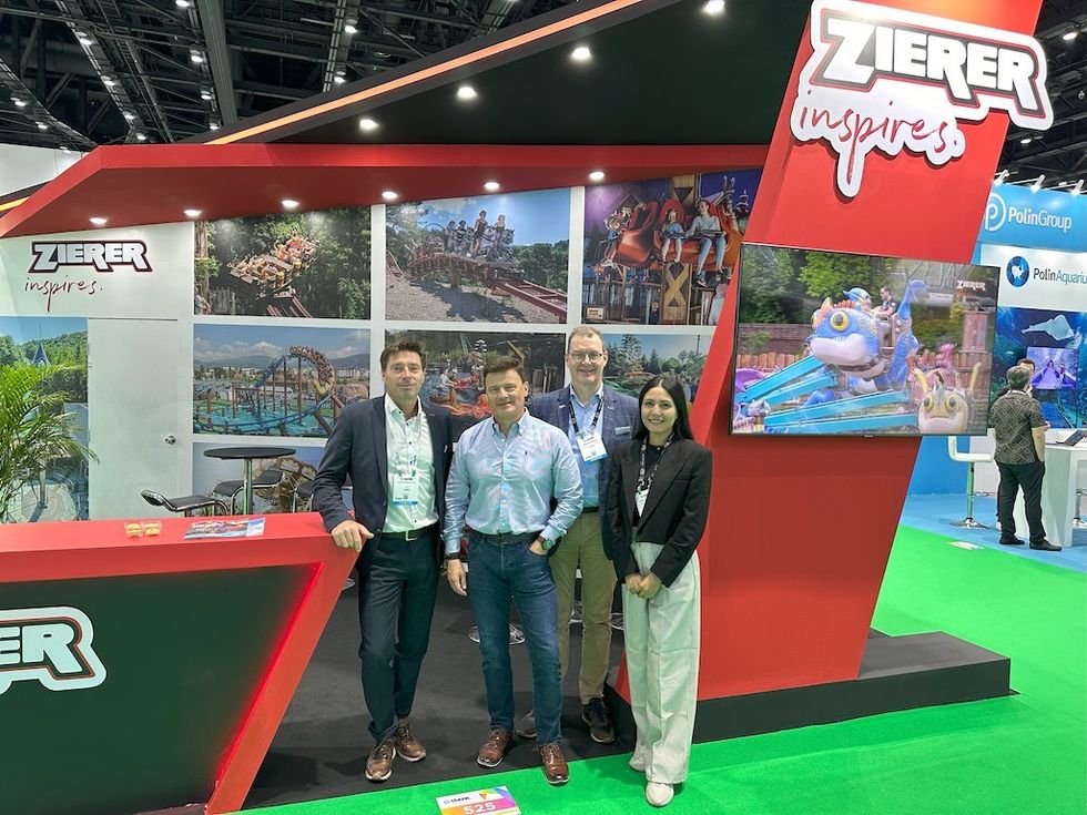 Zierer team expo booth IAAPA Expo Asia 2025