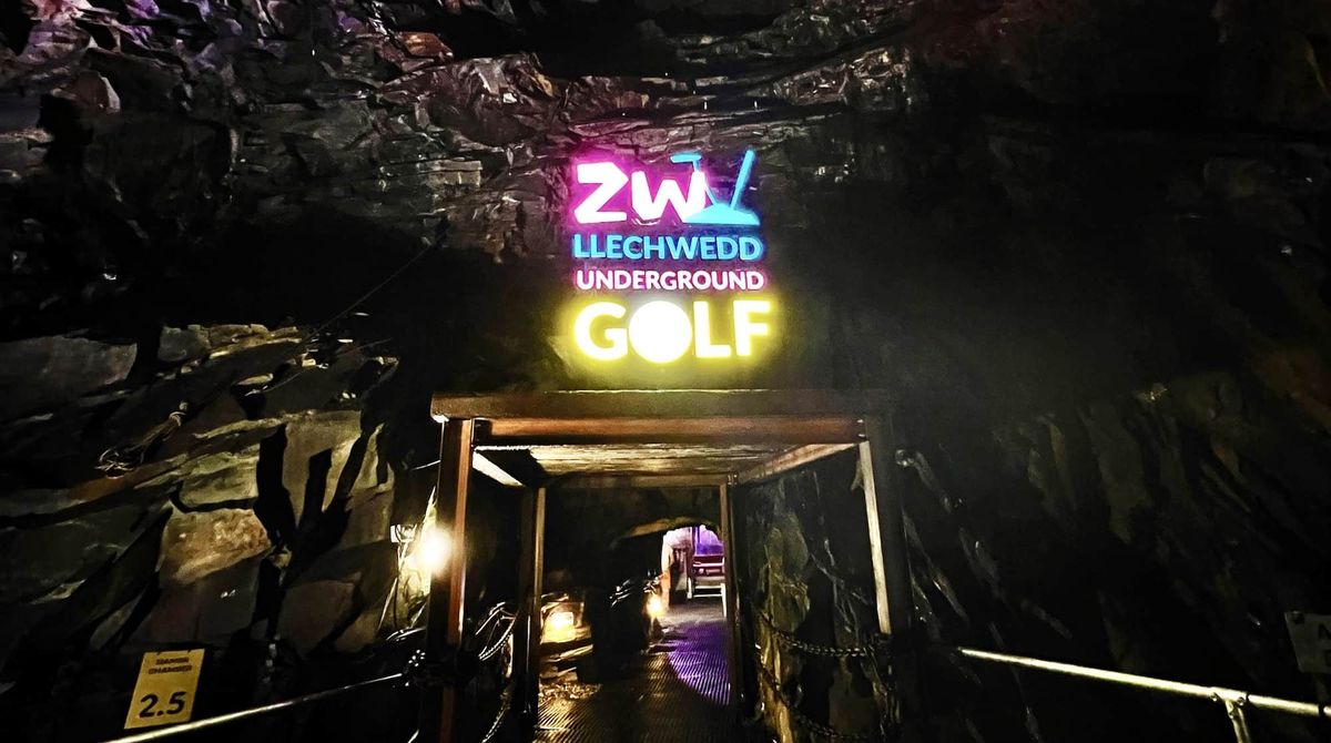 Zip World underground golf