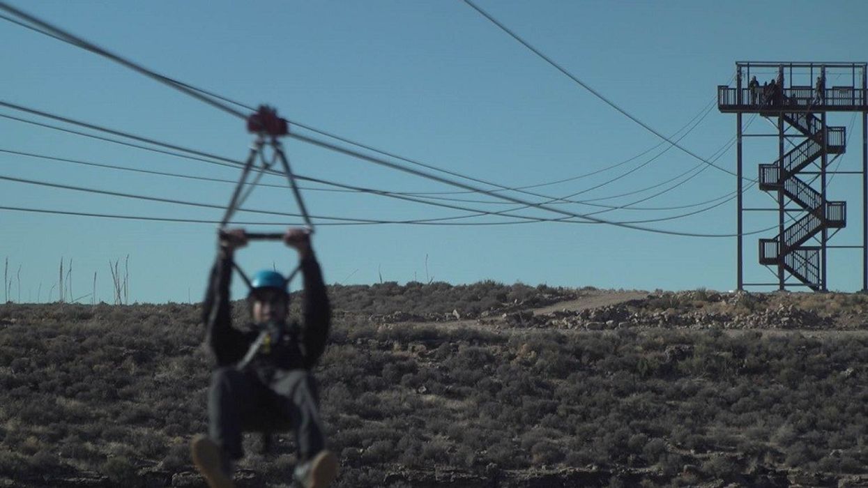 Zipline at Grand Canyon West, operated by Grand Canyon Resort Corporation.
