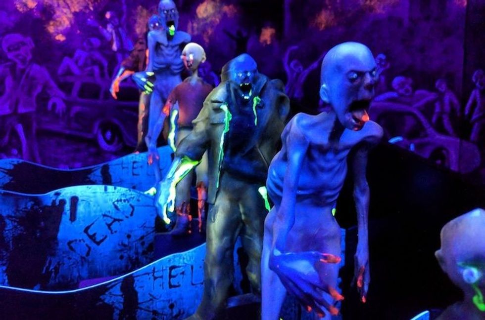 Zombies on the Elton Games booth ateuro attractions show eas berlin