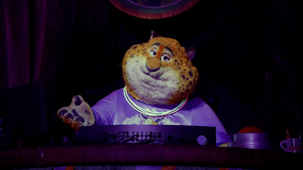 zootopia clawhauser audio-animatronic disney