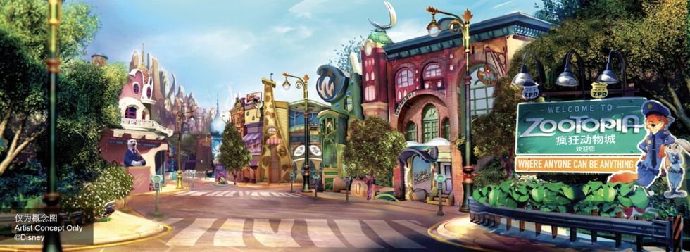 zootopia land shanghai disneyland