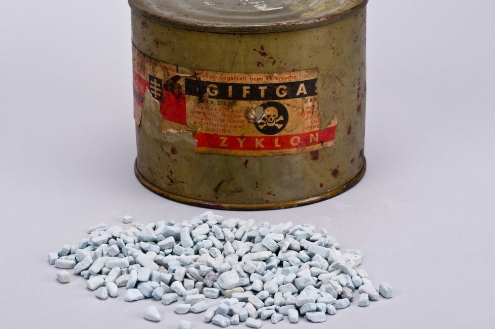 zyklon b at Auschwitz-Birkenau State Museum