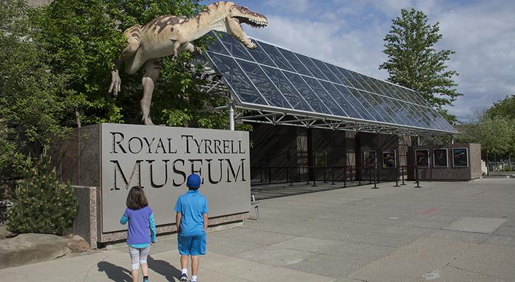 Exterior of royal tyrrell museum