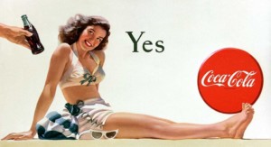 cocal cola yes girl 1946 by haddon sundblom