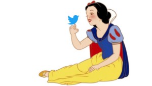 snow white and twitter bird