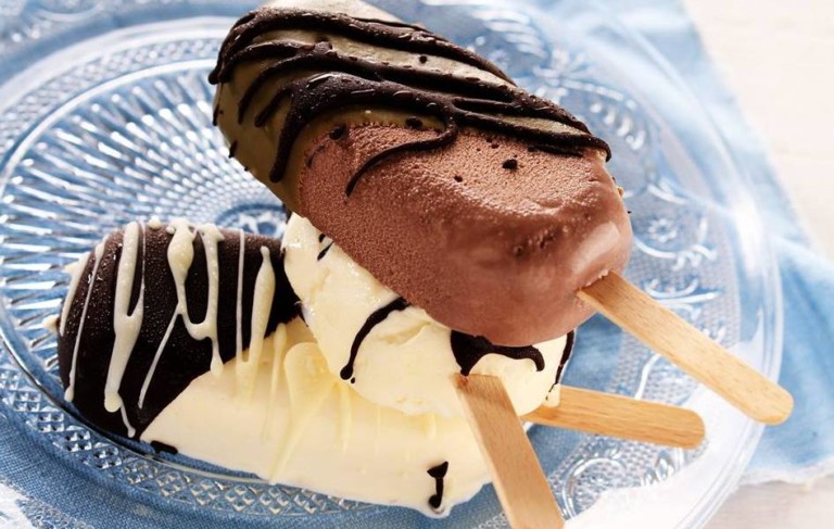 ice cream lollys at ice cream farm