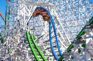 Six Flags Magic Mountain roller coaster