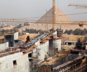 grand egyptian museum construction