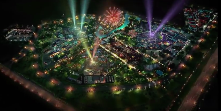 dubai parks and resorts nighttime