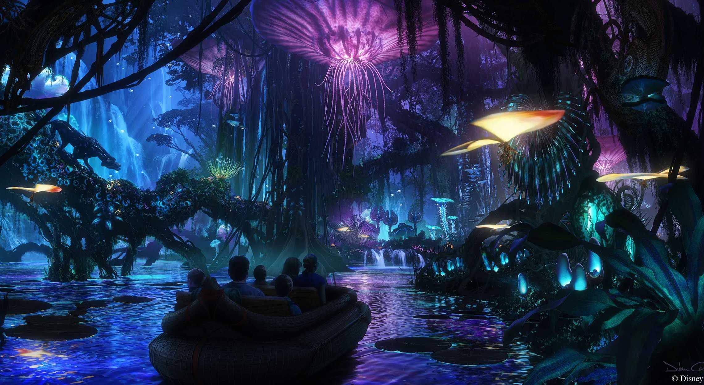 Na'Vi River Journey AVATAR World of Pandora Animal Kingdom 