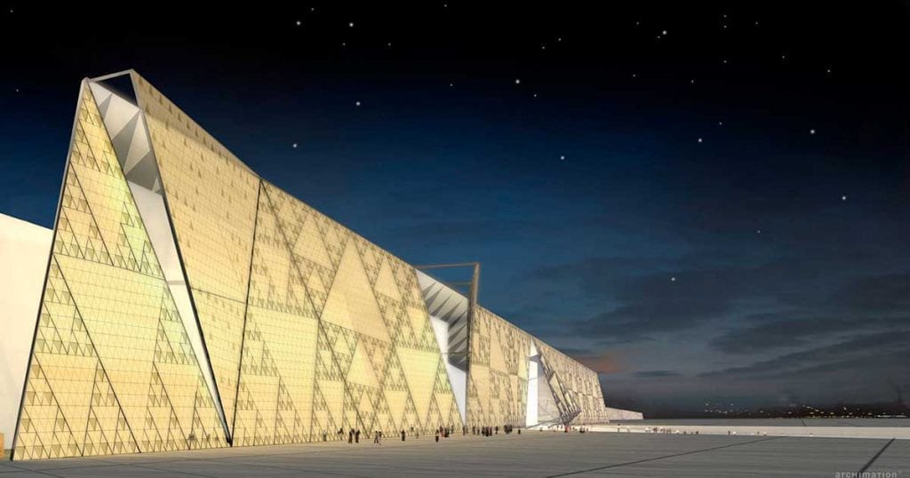 Grand Egyptian Museum outside view