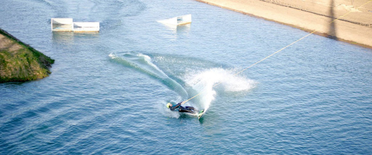 wakeboarding at pembrokeshire wake park