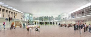 Albright-Knox expansion interior_view_of_public_entry_hall_entering_from_elmwood