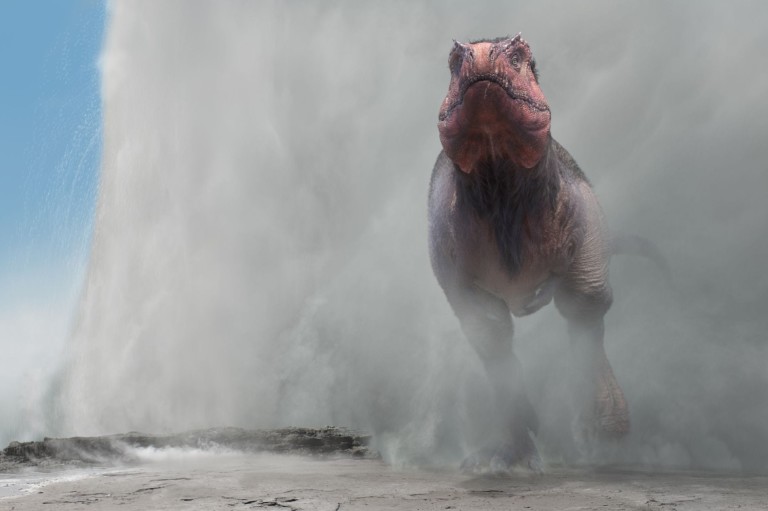 Dinosaurs in the Wild reveal a Tyrannosaurus and geyser