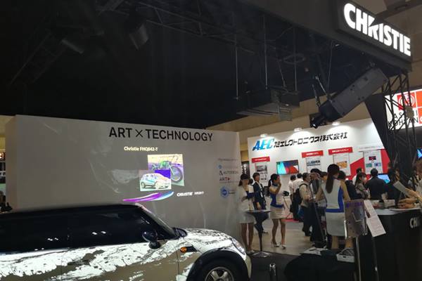 Christie powers interactive 3D projection mapping art at Japan's leading 3D & VR Expo