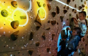 Augmented Climbing Wall from valo motion available through Clip 'n Climb