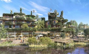 Euro Disney and Center Parcs celebrate opening of eco-tourism destination Villages Nature Paris