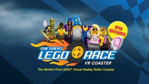 The Great LEGO Race VR Coaster Mack Rides Figment