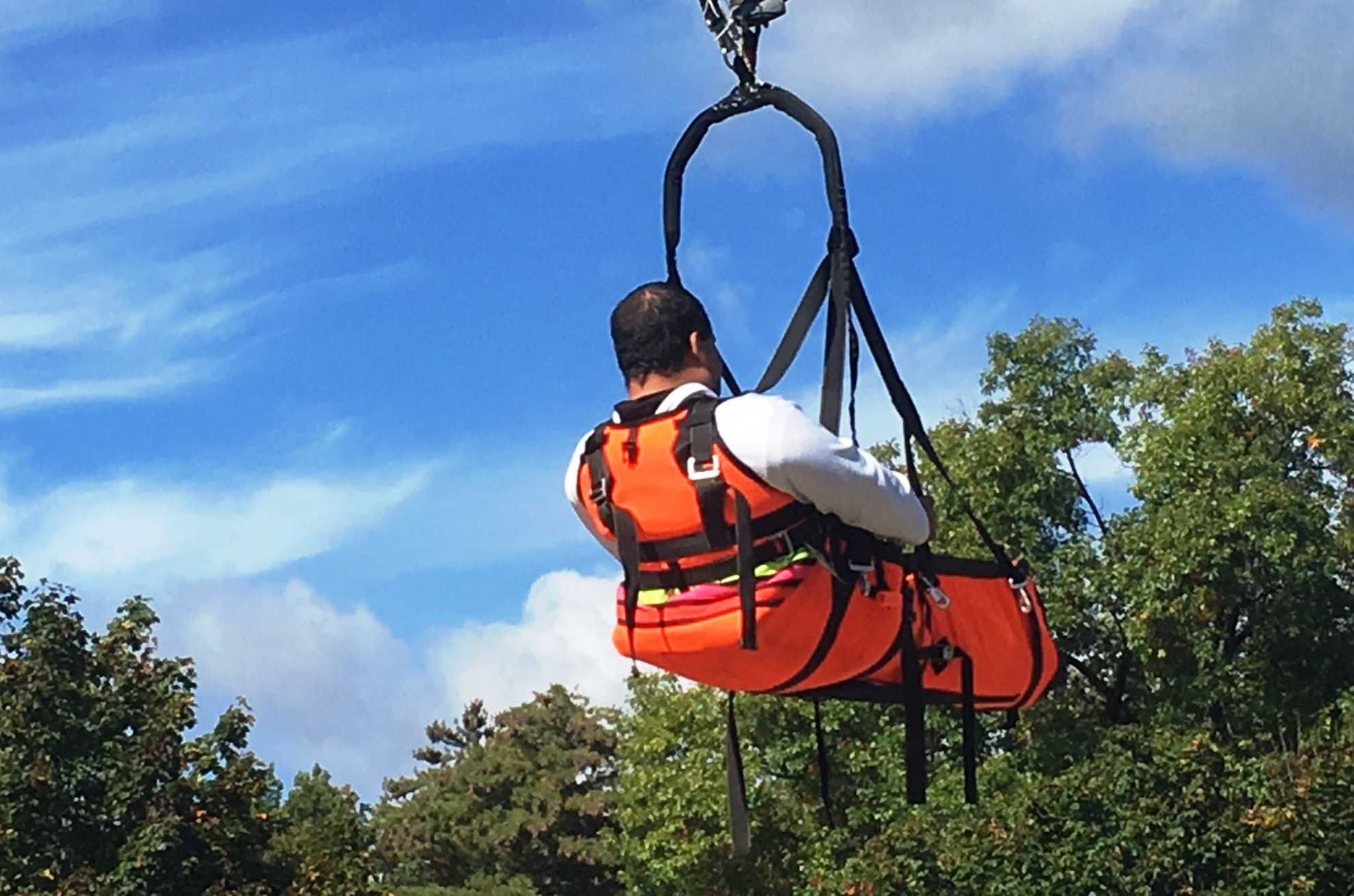 SkySled Skycoaster Ride Entertainment IAAPA Expo Orlando blooloop