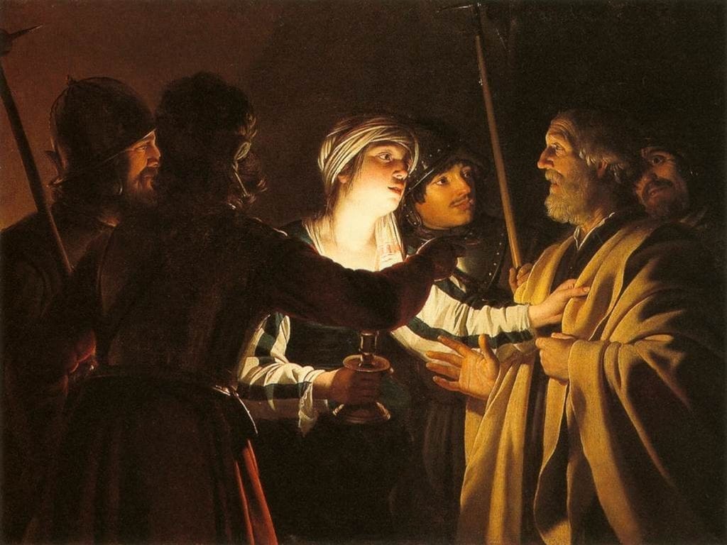 Gerard-van-Honthorst-The-Denial-of-St-Peter-1622-1 minniapolis institute of art