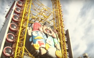 Don Quijote. Ferris wheel. Ebisu. Tourists