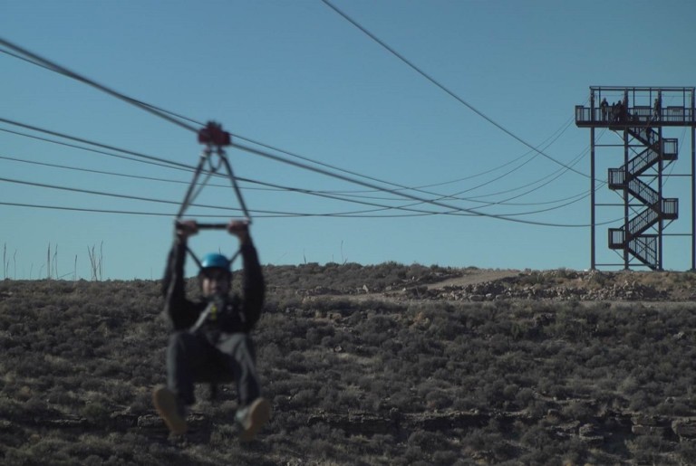 Zipline at Grand Canyon West, operated by Grand Canyon Resort Corporation.