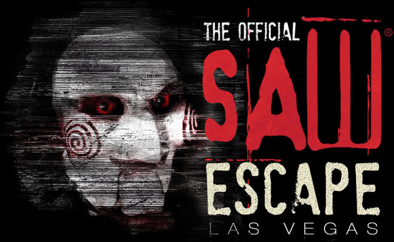 Official Saw Escape Experience logo. Egan Productions, Lionsgate. Las Vegas.