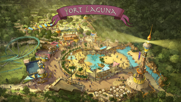 Port Laguna entrance area at Toverland. Avalon.