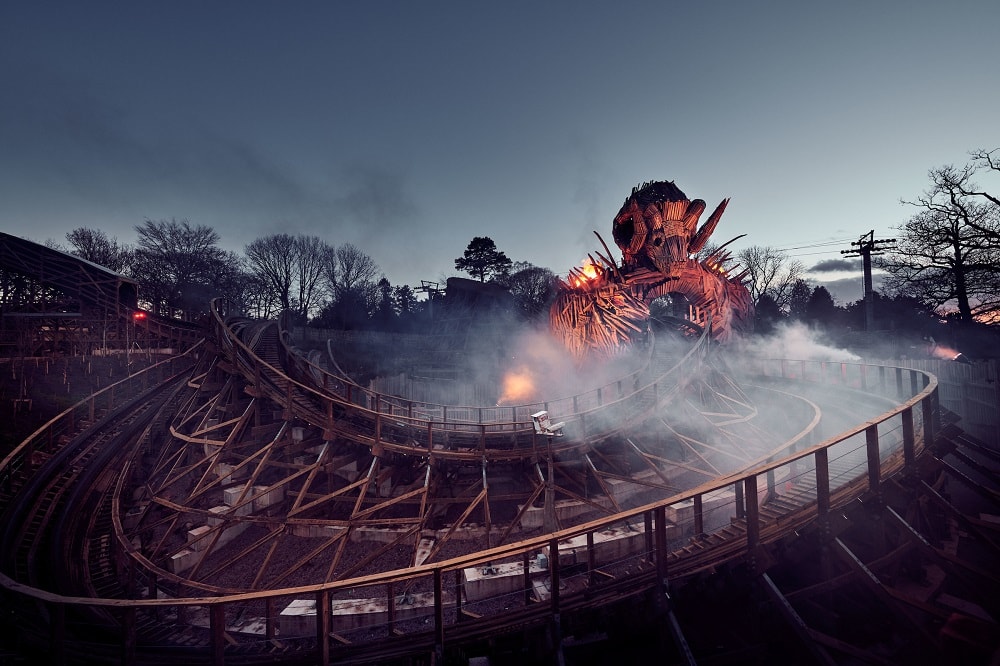 Wicker Man wooden roller coaster at Alton Towers