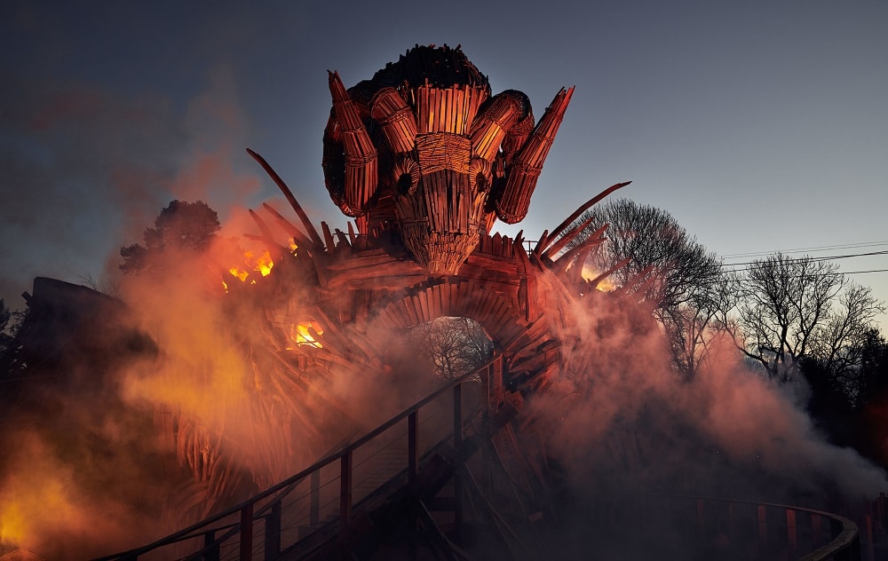 Wicker Man wooden roller coaster at Alton Towers