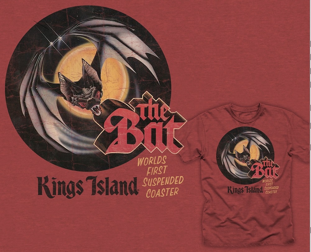 The Bat retro t-shirt from Kings Island