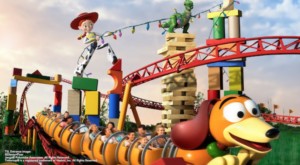 Slinky Dog Dash roller coaster at Toy Story Land in Disney's Hollywood Studios at Walt Disney World Resort in Orlando.