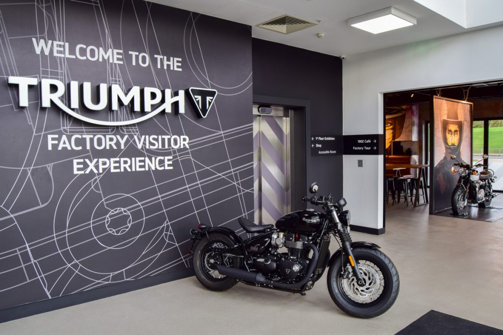 Sysco Productions AV Design & Installation at Triumph Factory Visitor Experience